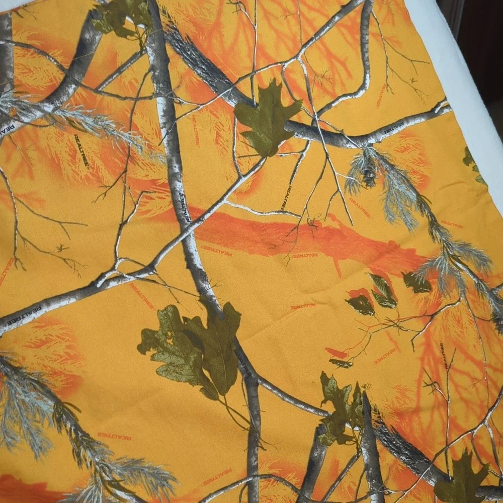REALTREE AP Orange Camo Curtains Full Length Rod Pocket 2 Panel 82